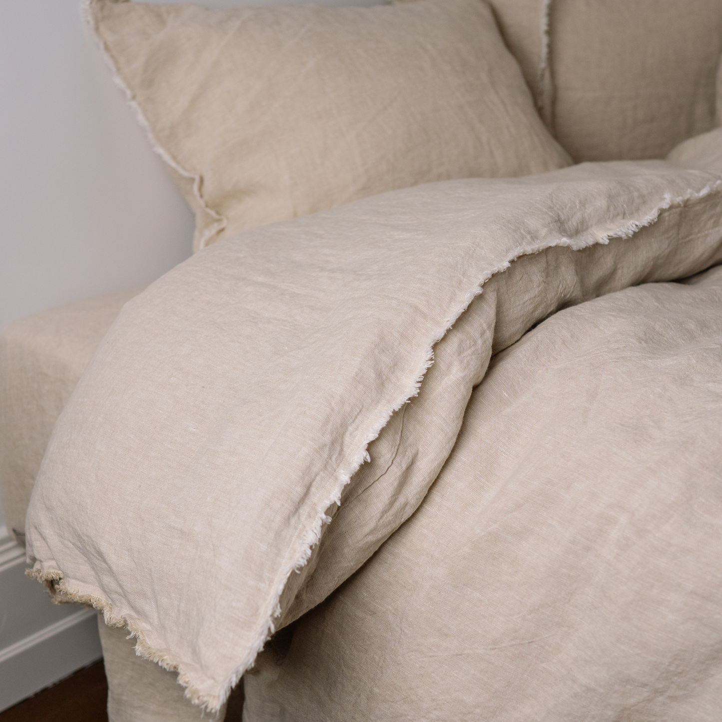 Linen Bedding Set - Sandy