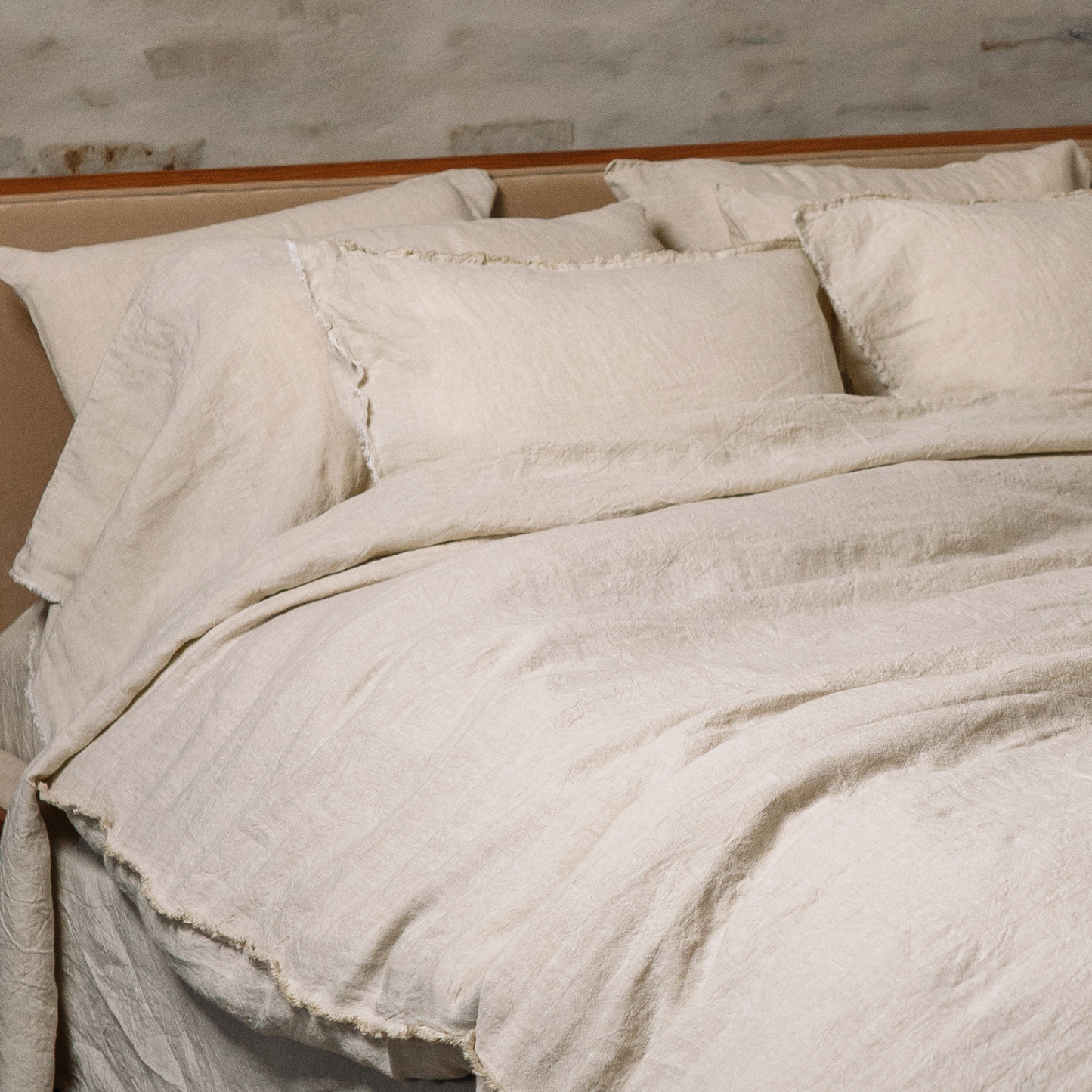 Linen Bedding Set - Sandy
