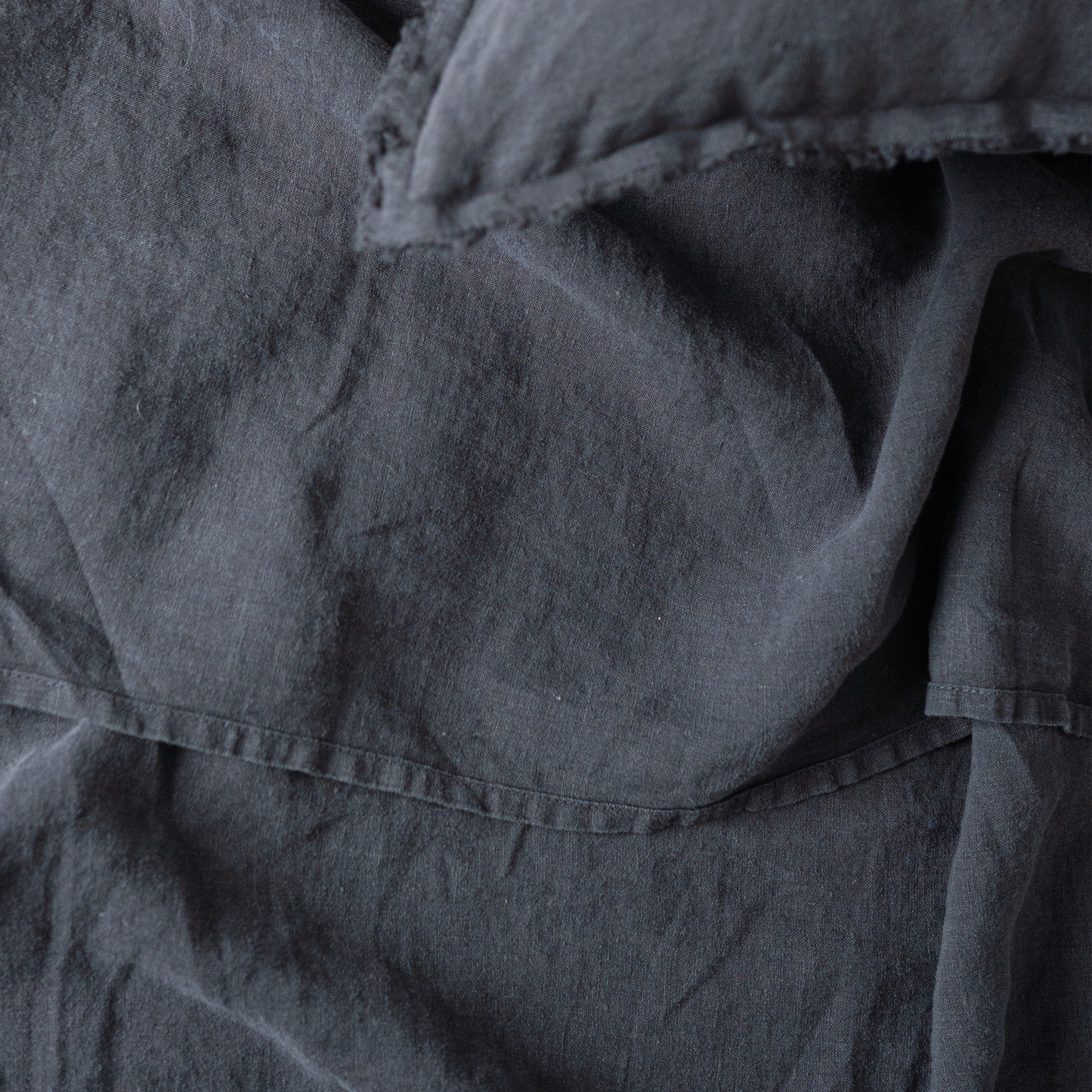 Dark Grey color fitted sheet detail photo