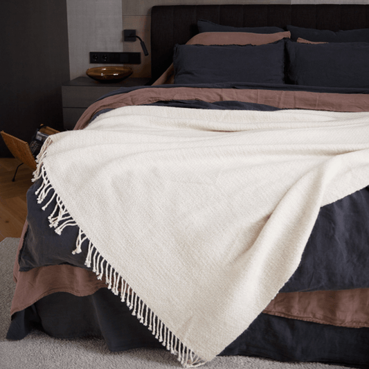 Merino Wool Blanket - Sandy